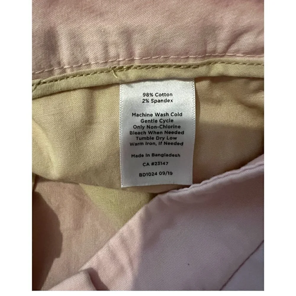Talbots Women's Skimmer Capri Pants, Pink, 18W
